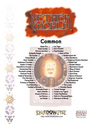 Shadowfist Netherworld expansion card list