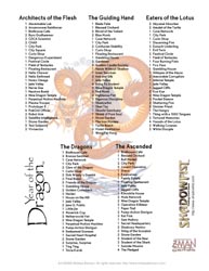 fancy color Shadowfist Year of the Dragon deck list