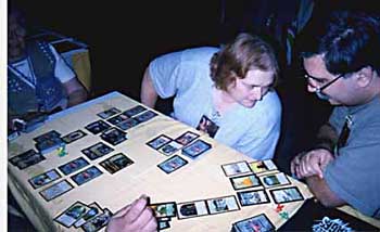 DragonCon 2000. Shadowfist demo table.